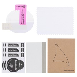 sourcing map 3pcs Watch Glass Screen Protectors 35mm HD High Definition Anti-Scratch Waterproof Ultra-Thin TPU Universal Smartwatch Screen Protective Film with Cloth Sticker Scraping Card