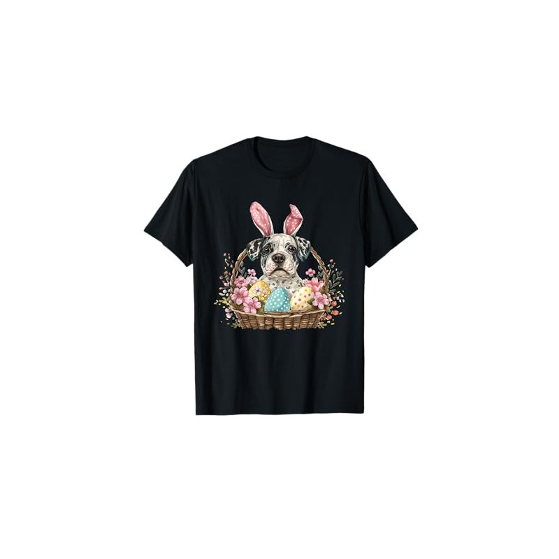 Boxer Easter Boxer Eggs Basket Bunny T-Shirt