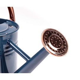 Gardman 1 Gallon Bright Classic Watering Can R34896 with Copper Accents, Midnight Blue