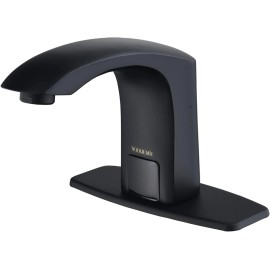BODQEMR Automatic Sensor Touchless Bathroom Sink 6.5*7.2*5.9, ‎Matte Black