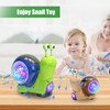 WRQIOO Crawling Toys Toddler Luminous Snail, Music Snail Toy with
