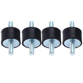 4 pieces M4 15 x 10 rubber shock absorber brackets, anti-vibration silent block, anti-shock absorber vibration damper, for water pumps, air compressors