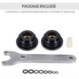 HC5345 Seal Kit - Front Mount Hydraulic Steering Cylinder Seal Kit with Pin Wrench HS5157 Fit for HC5340, HC5341, HC5342, HC5343, HC5344, HC5345, HC5346, HC5347, HC5348, HC5358, HC5365 and more