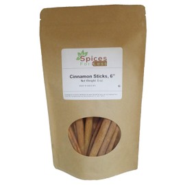 SFL Cassia Whole Cinnamon Sticks 6 Inch - Dried Long Stick - Premium Quality - Kosher (8 Ounces)