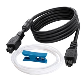 BIQU 6 Pin 1.5M AMS Extension Cable+4M Teflon PTFE Tube, AMS Upgrade Kit for Bambu-Lab AMS/AMS 2 Pro P1S P1P X1C X1E 3D Printers, Male to Male