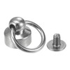 sourcing map 20pcs O Ring Brass Round Head Rivets Studs