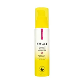 DERMA E Vitamin C Renewing Moisturizer with Probiotics and Rooibos, 2 Fl Oz