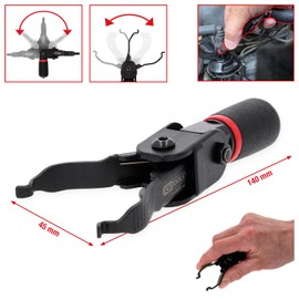 KS Tools 115.0909 Swivel Head Release Tool for Quick Couplings