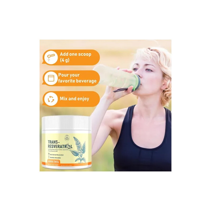 Trans Resveratrol 4000 Mg Nad Nicotinamida Quercetina Natura