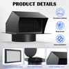 Roof Vent Cap 12 Inch Removable Rooftop Black Exhaust Iron