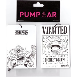 PumpCar 2 pieces Luffy double-sided hanging Japanese anime cherry-scented One Piece car air freshener Cool anime hanging air fresheners for rearview mirror Car Interior Accessories Household Gifts