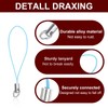 sourcing map 200Pcs Clasp Cords Clasp Strap Lanyard Charm Short