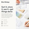 Blue Ginkgo Small 20-Drawer Cabinet – Stackable Clear Organizer for