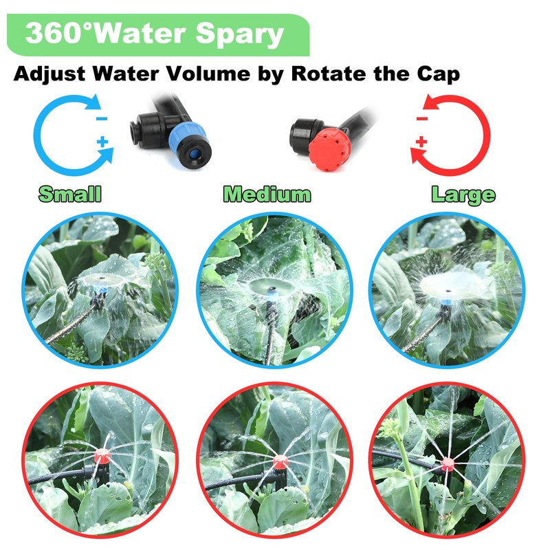 177FT Drip Irrigation Kit – 2025 New Quick-Connect Micro Irrigation