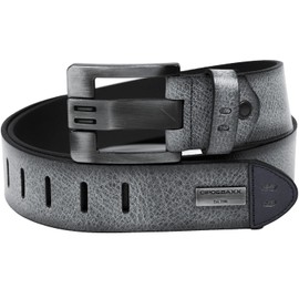Cipo & Baxx Men's Genuine Leather Belt RBC by Leather Belt Fabric Genuine Leather Dope, Black-08