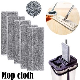 Microfiber Spray Mop Pads Replacement Heads for Wet and Dry Mops 33x12cm, Deep Clean Reusable & Washable Replacement Cleaning Pads Refills Fits for Flat Mop Head (10Pcs)