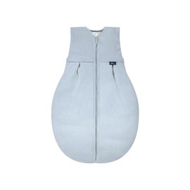 Alvi 4-Season Gauze Sleeping Bag, Baby Sleeping Bag for Summer and Winter, 2.0 TOG, with Light Filling, Sky Way, Blue, 70 cm