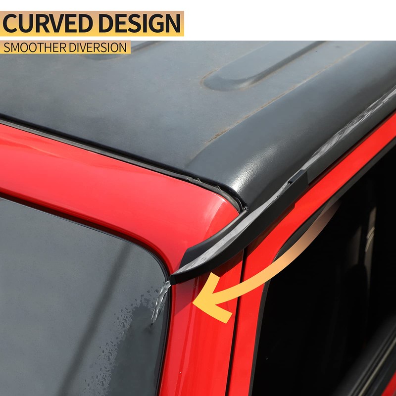 JeCar JK Hardtop - Extensión de canalón de lluvia para