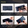TASUKI Men's Bi-fold Wallet, Made in Japan, Himeji Leather, Genuine