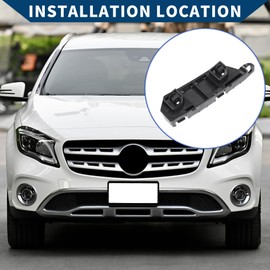 Hihaha Honda Jazz GD1 GD3 Fit/Left Front Bumper Bracket/Bracket Bracket/Bracket Bracket/Heavy Duty ABS/1pc Black 71198SAA003