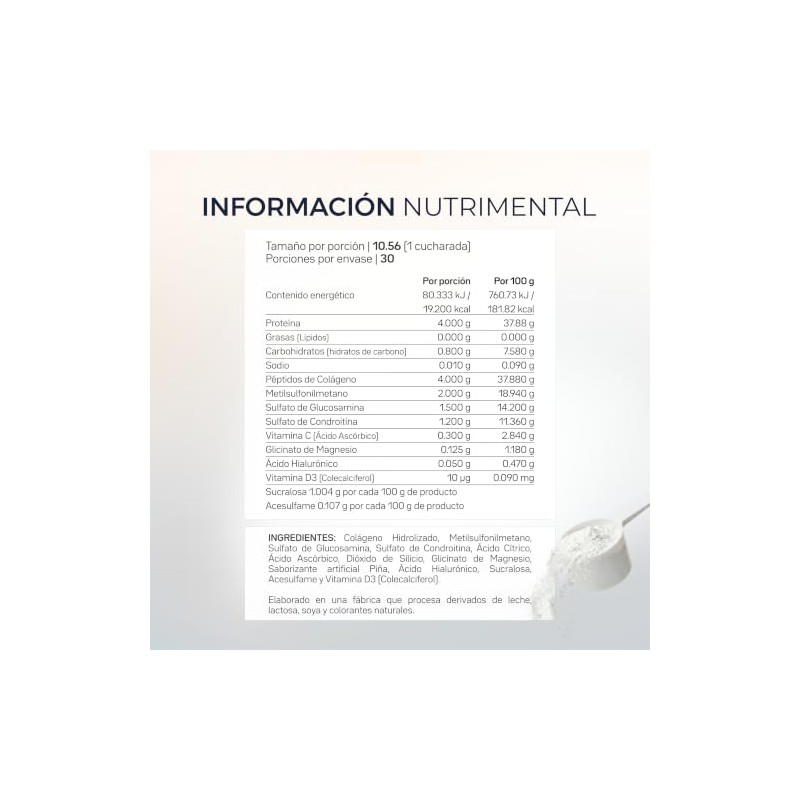 Primetech Nutrition Protector De Articulaciones FL+PLUS, Sabor Piña