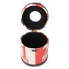 Retro Tissue Box Cylindrical Fashionable PU Leather Wooden Napkin Storage