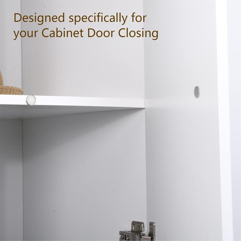 Moosike Magnetic Door Catch Ultra Thin Cabinet Magnets Stainless Steel