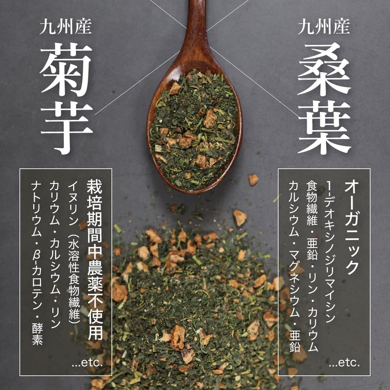 Wakuwakuen Kikuyo Mulberry Tea Bag (100 Packs), Made in Japan,