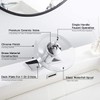 Bathroom Faucet Chrome Waterfall Glass Spout Single Handle One Hole