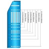 King&Charles Multi Cabinet Hardware Template with Center Punch, Cabinet/Drawer Handle