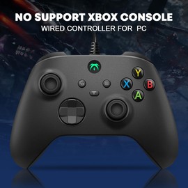 ZFY Wired Controller For PC Windows 7 8 10, Anti-Slip No Delay PC Gamepad Joystick With Dual Vibration Turbo Function Gaming Accessories