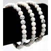 Taddart Minerals White Grey Bracelet Made from Natural Gemstone Magnesite