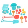 16pcs Kids Beach Toys Set Bucket Shovel Rake Sand Model
