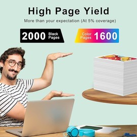 962XL Ink Cartridges for HP 962XL Ink Cartridges Combo Pack Work for HP Officejet Pro 9015e 9010 9025e 9015 9025 9018e 9025e 9020 Printer for HP 962 (4 Pack)