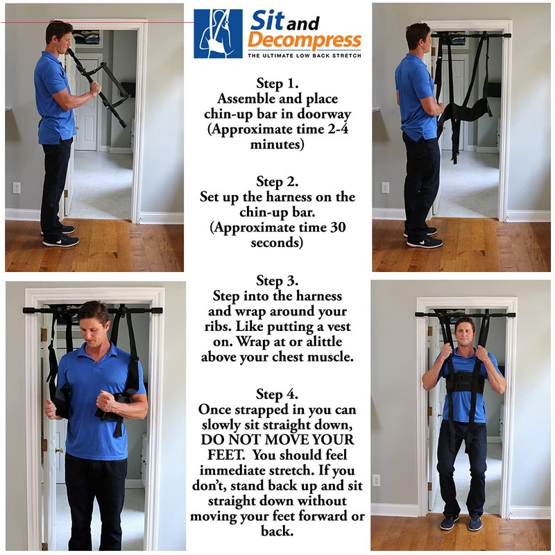 Sit and Decompress Back Stretcher 3 Minutes A Day Lumbar