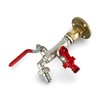 Garden Tap for 15mm Copper or 15mm Plastic Pipes (Double