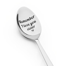 Best Sister Gifts from Sister Brother, Sister Spoon Gifts for Sis Birthday Gifts for Big Sister Christmas Gifts for Little Sister Gifts from Big Brother