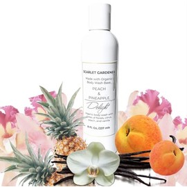 SG Scarlet Gardener Scented Organic Body Wash (Peach & Pineapple Delight)