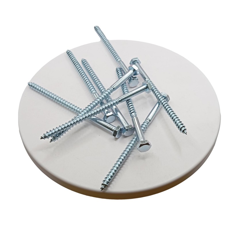 LLB 100mm M6 For Coach Screws Wood Hex Head Width