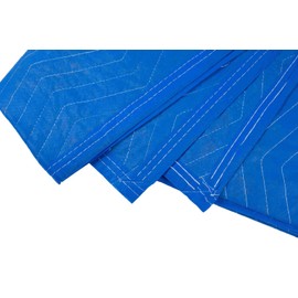 Mytee Products 4 Pack 72" x 80" (85 lb/dz Weight) Heavy Duty Moving Blankets - Blue Woven Polyester Furniture Moving Pads for Protection in Moving or Storage