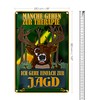 Hunting Therapy Tin Sign Funny Gift for Hunters and Nature