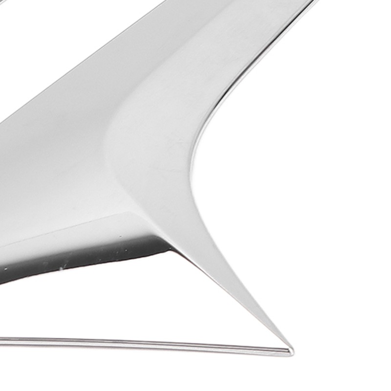 2Pcs/Set Rear Window Side Spoiler Wing Splitter Trim ABS Chrome