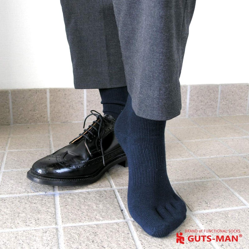 Gutsman Secret Five Finger Socks, Self Defense Forces, Men's, Organic