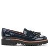 Franco Sarto Womens Carolynn Lug Sole Loafer with Tassel Detail,