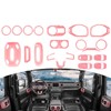 Jeliker for Wrangler JL Interior Trim Kit Pink Dashboard for