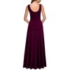 MUSHARE Women's Square Neck Sexy Split Cocktail Party Maxi Long