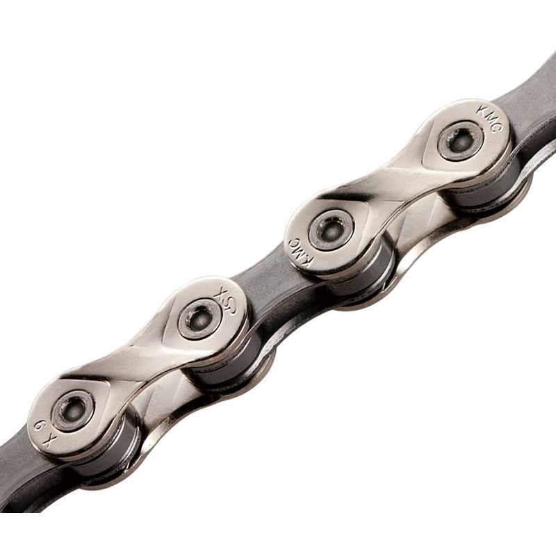 KMC X9 9 Speed Chain, Silver/Grey, 122 Link