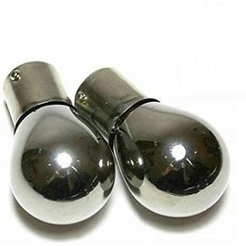 MSA 2 x Chrome PY21W 581 12v 21w Indicator Car Bulb For Clear Lenses Flashes Amber