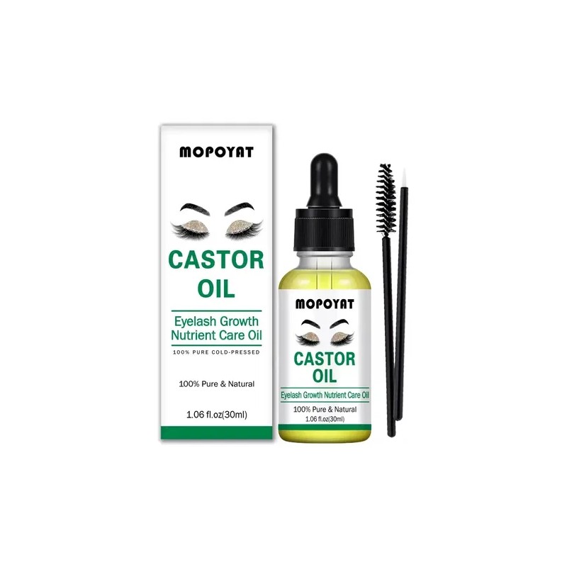 2pcs Aceite De Ricino Crecimiento Cejas Y Pestañas