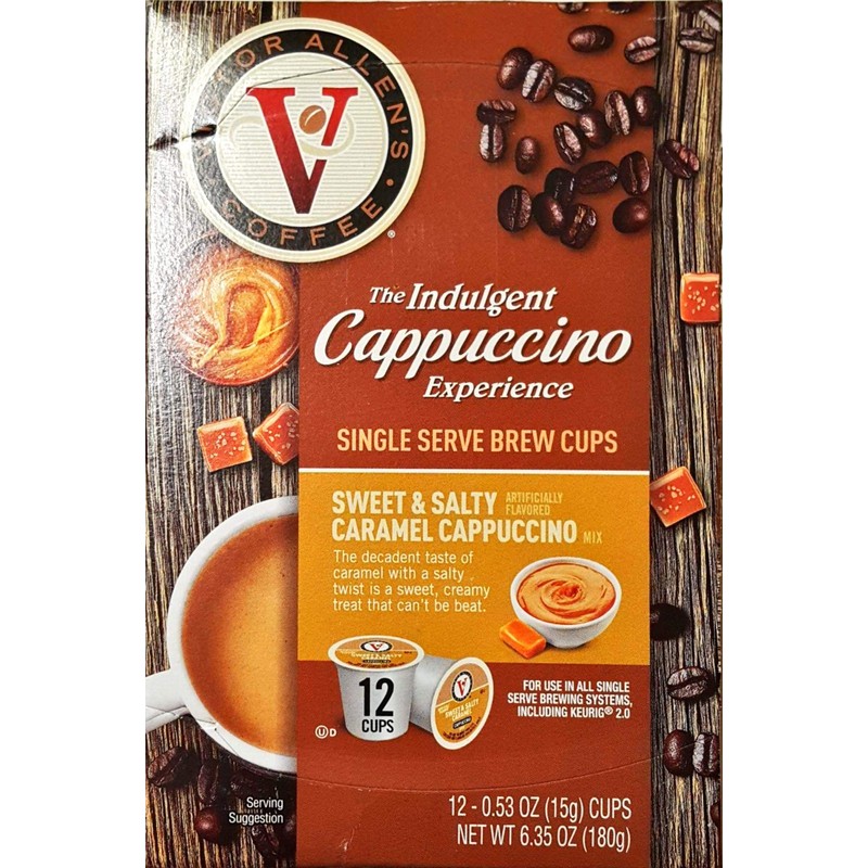 Victor Allen's Indulgent Sweet & Salty Caramel Cappuccino Single Cup